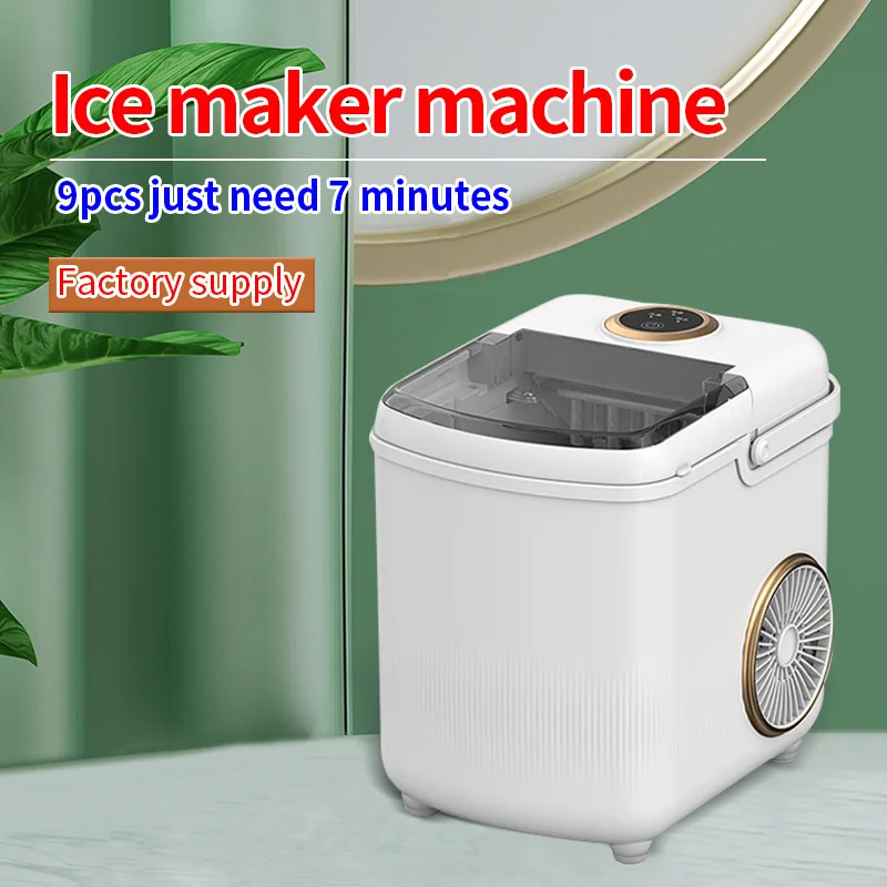 

Suitable forCross-border factory household ice maker machine Portable 220v European standard ice maker 110v