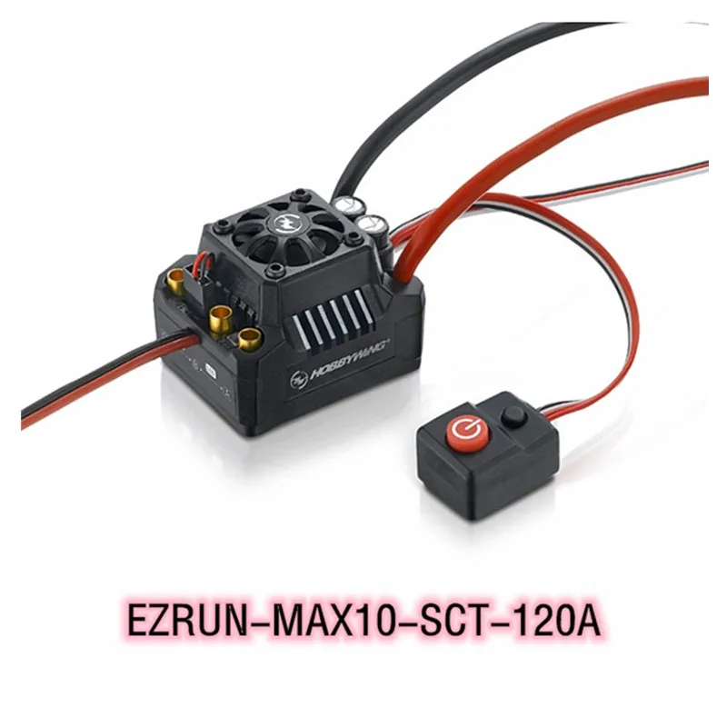 Original Hobbywing EZRUN MAX10 SCT 120A Waterproof Brushless ESC with 6.0-7.4V BEC for 36series Motor 1/10 SCT Truck Monster