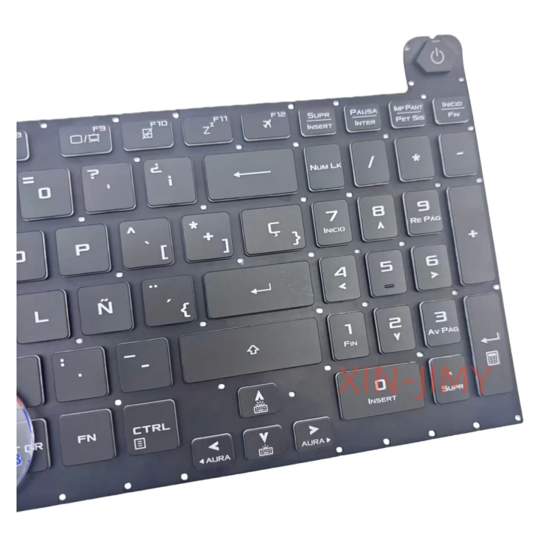 16 pin Spanish 4-Zone RGB backlit Laptop Keyboard For ASUS ROG Strix G G731GV G731GU notebook