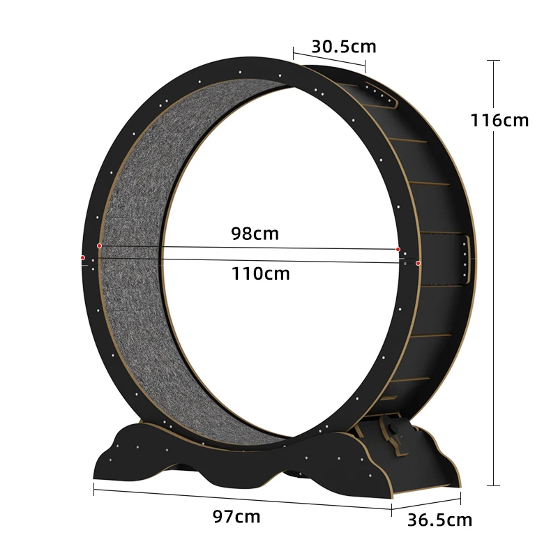 

Интерактивная беговая дорожка-колесо CATSOUL 5.0 для кошек, деревянная, бесшумная, мебель для питомцев, настраиваемая