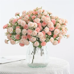 Artificial flowers, lilacs, hydrangeas, carnations, wedding home furnishings, decorative floral arrangements