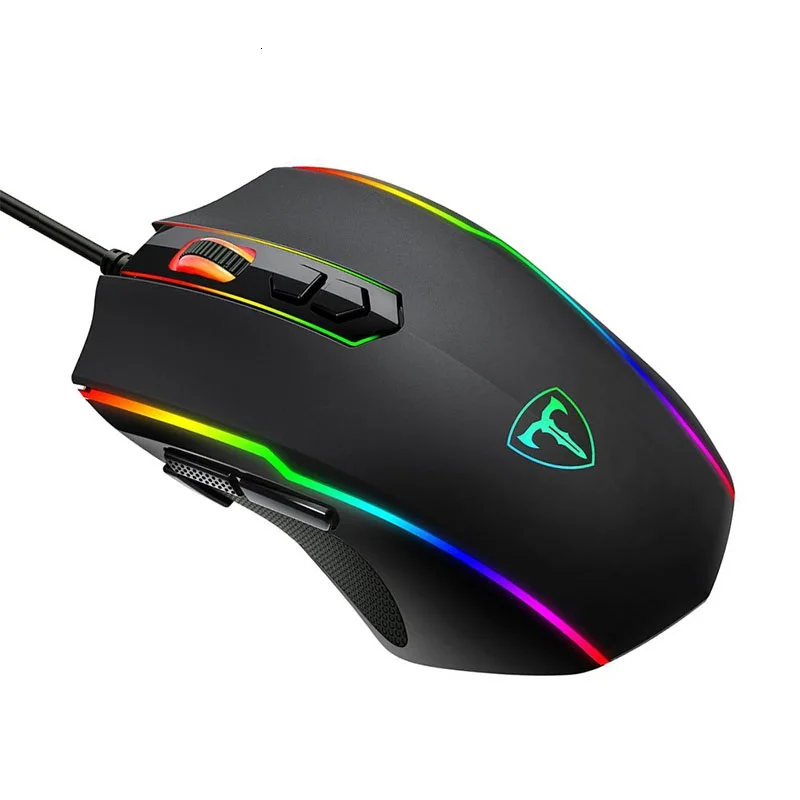 USB Wired Gaming Mouse 1600 DPI 6 Buttons Silent Mause Backlit Professional Gamer Mice Ergonomic Computer Mouse for PC Laptop