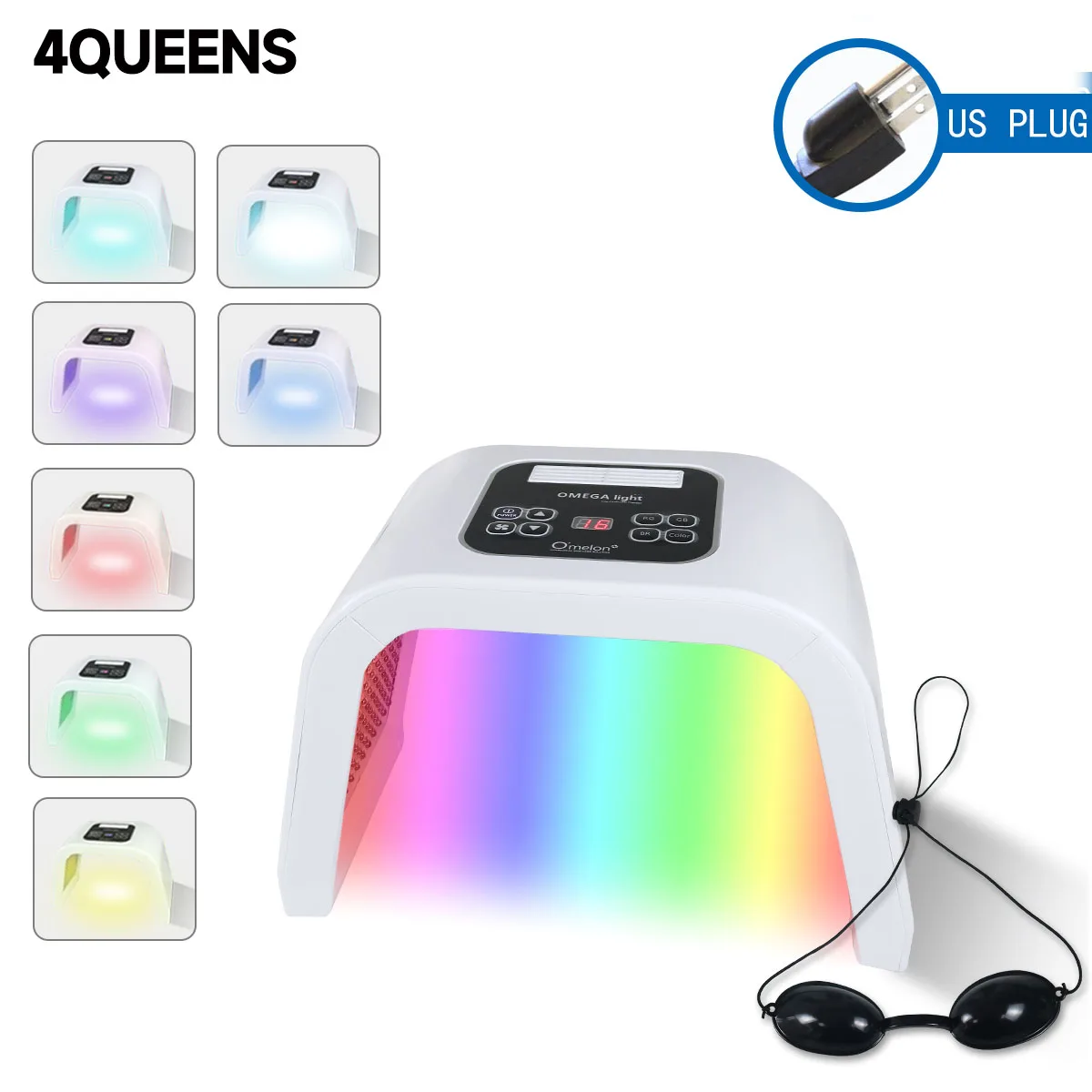 7 Color Led Lamp Sp… - image