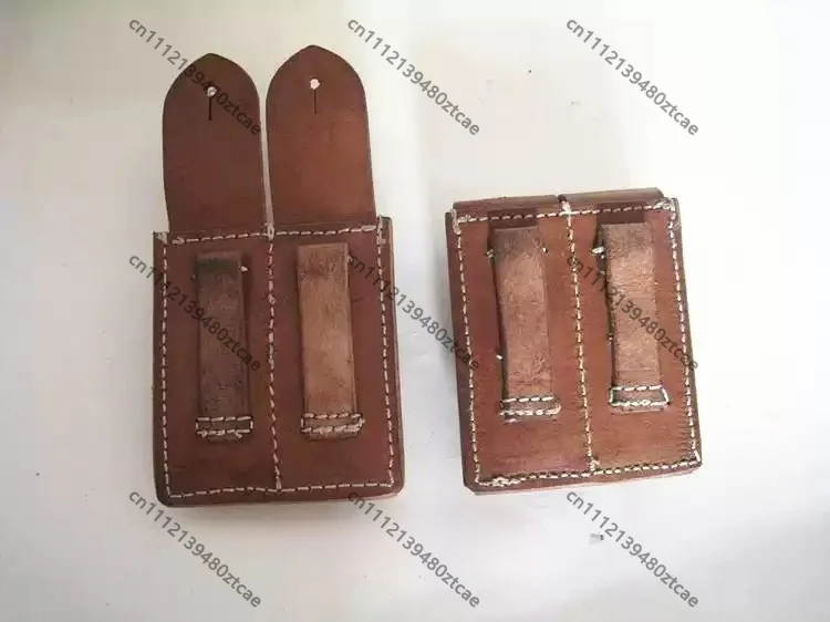 Genuine‑Free Double‑Breasted Cowhide Waist Pouch, Cowhide Storage Pouch, Outdoor Leather Tool Bag For Film Prop Use