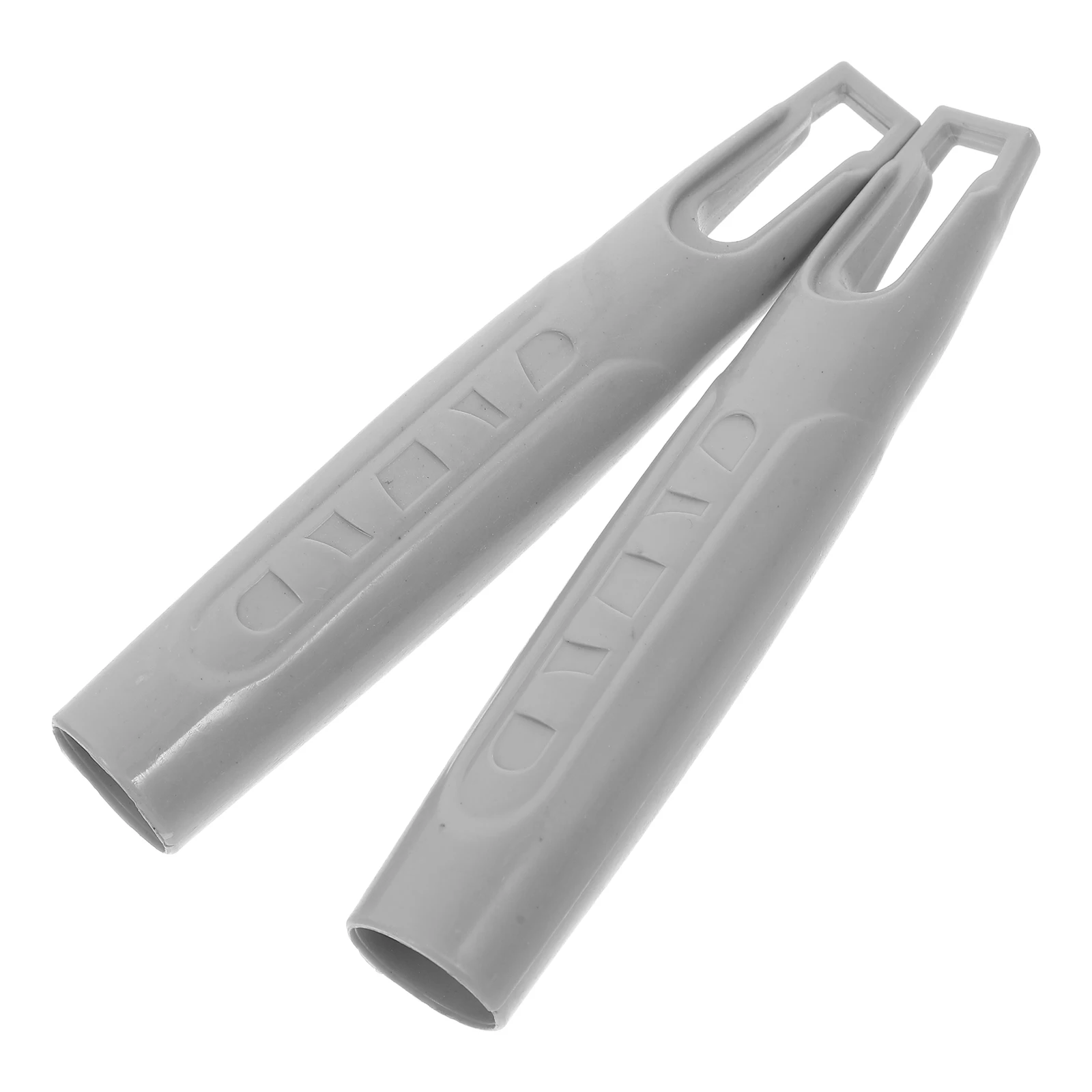 

2pcs Broom Handle Dustpan Handles Ergonomic Grip Replacement Car Rake Grey Dog Hair Plastic Design Sweeper Accessories