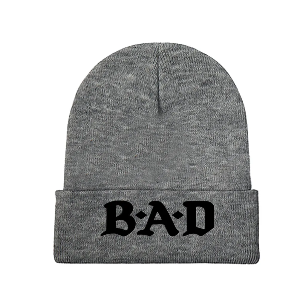 Big Audio Dynamite BAD  Beanie Knitted Hat Caps Fur Women Men Bonnet Winter Warm