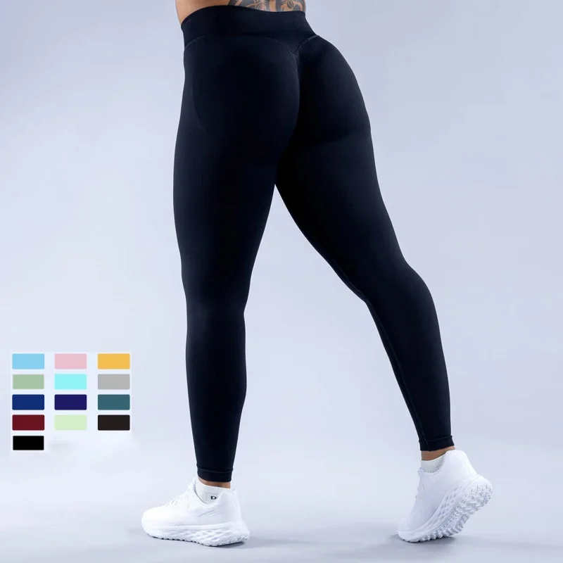 SHINBENE Recoil Anti-Tear Scrunch Butt Lifting Tech Seamless Booty Leggings High Waist Hip Contour Workout Yoga Pants image 5