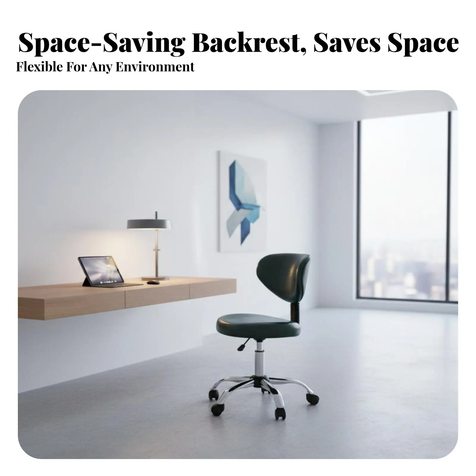 

Эргономичное офисное кресло на колесиках с сетчатой спинкой, поясничной поддержкой, регулировкой высоты и откидной спинкой для кабинета