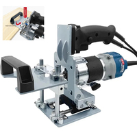 Woodworking Slot Locator 2 In 1 Invisible Fastener Punching Bracket Compact Router Trimmer For Wardrobe Cabinet Board