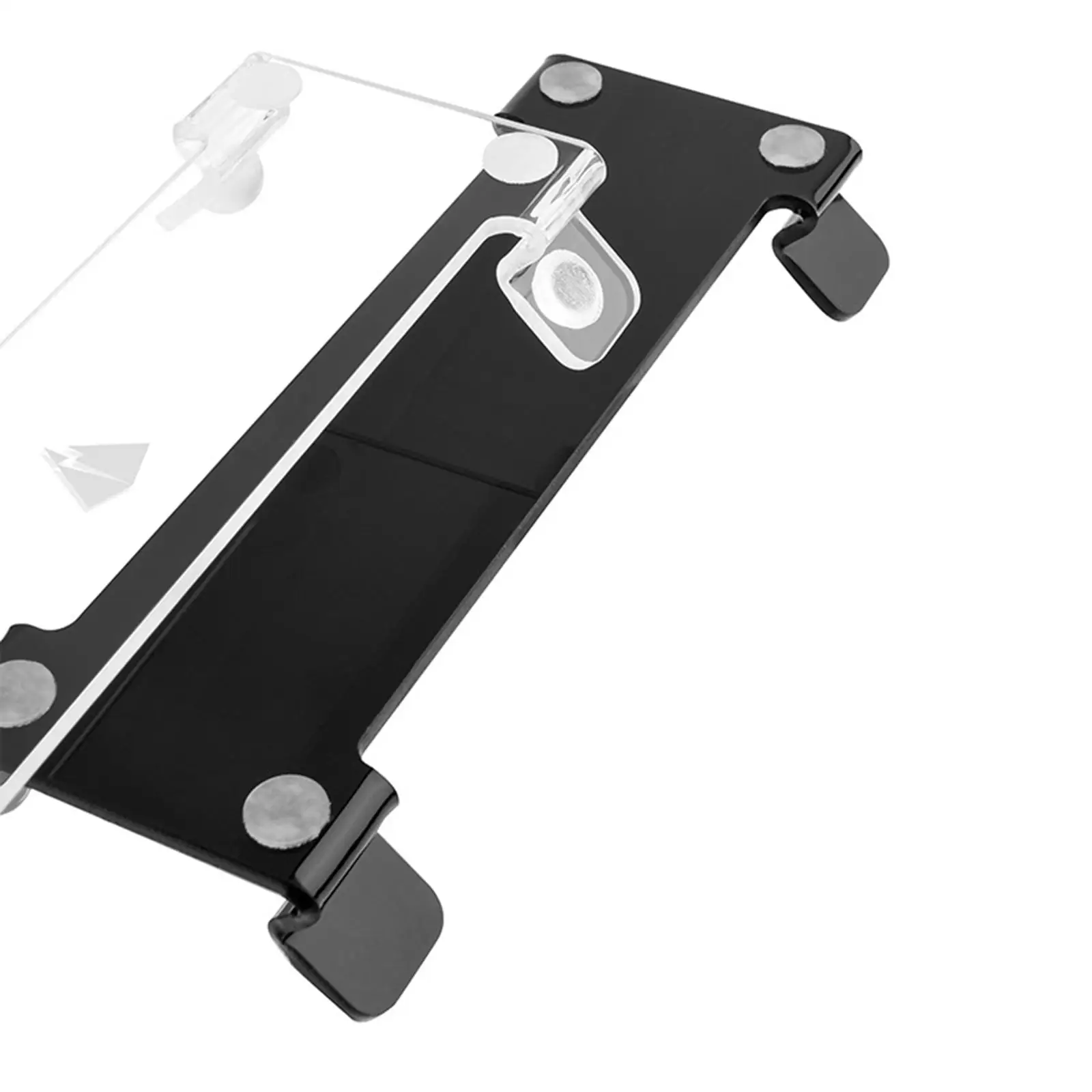 Tabletop Speaker Riser Stand Non Slip Acrylic Bracket for Desktop Cylindrical Speakers Home