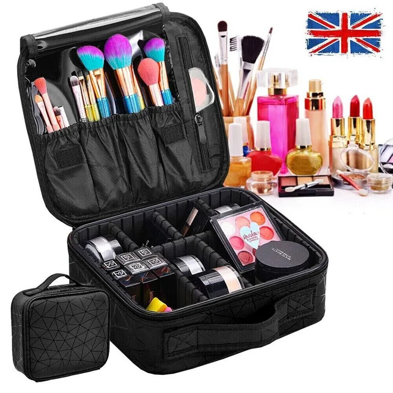 Extra Large Make Up Vanity Case/Storage Box Organizer Cosmetic Travel Beauty Bag