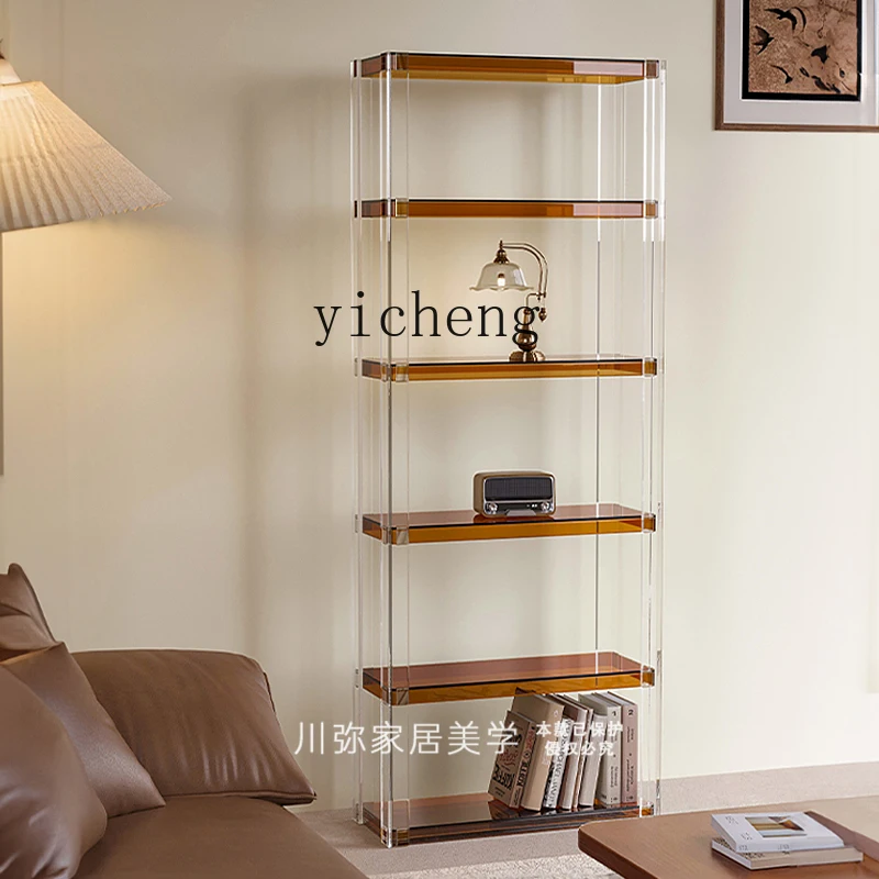 

XL Bookshelf Acrylic Shelf Display Cabinet Living Room Integrated Wall Bedroom Storage Corner Bookcase
