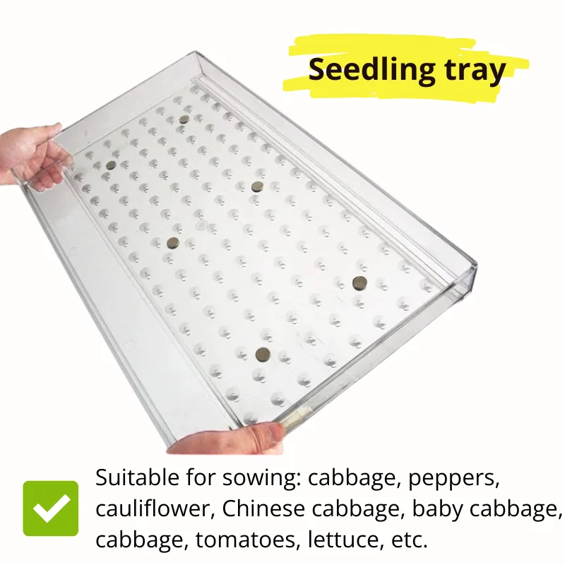 

New Handheld Plug Tray Seeder Time-Saving Seeder Tool for Farmers, Easy to Carry,Used for Shanghai green mustard cabbage