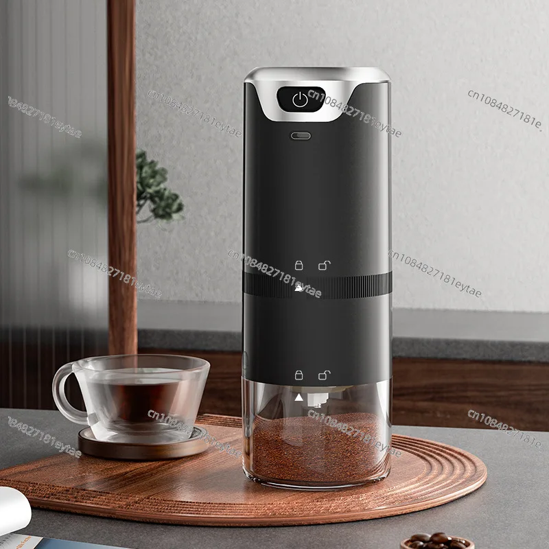 New Portable Electric Coffee Grinder Rechargeable Automatic Burr Mill Powder Machine Tamper for Home Travel Brewing Tool