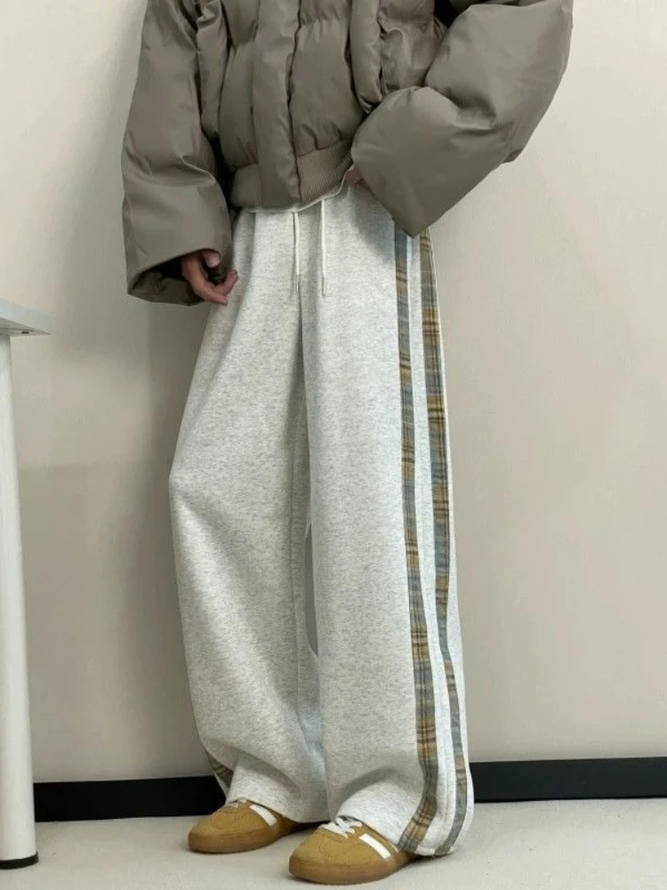 ズボン男性スポーツパンツ若い学生セールクリアランスセール Y2k 新高品質レトロ原宿メンズスウェットパンツワイドレッグ