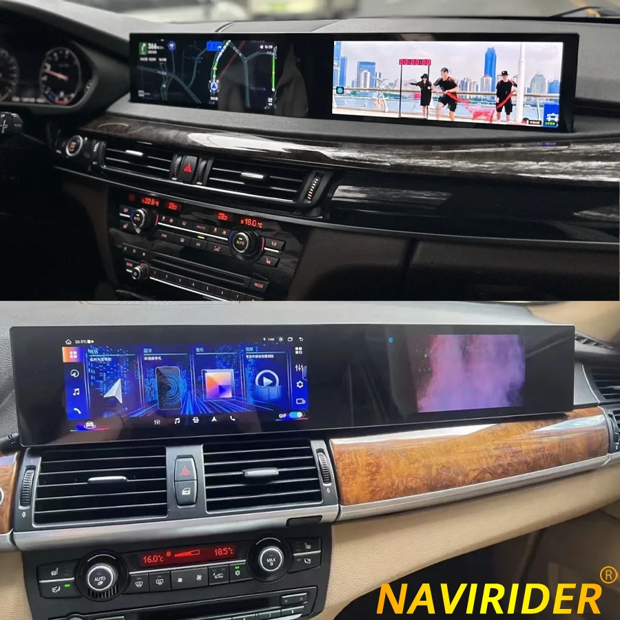 لسيارات BMW 5 Series F10 F11 X5 X6 F15 F16 2011-2017 أندرويد Carplay شاشة سيارة مشغل فيديو الوسائط المتعددة