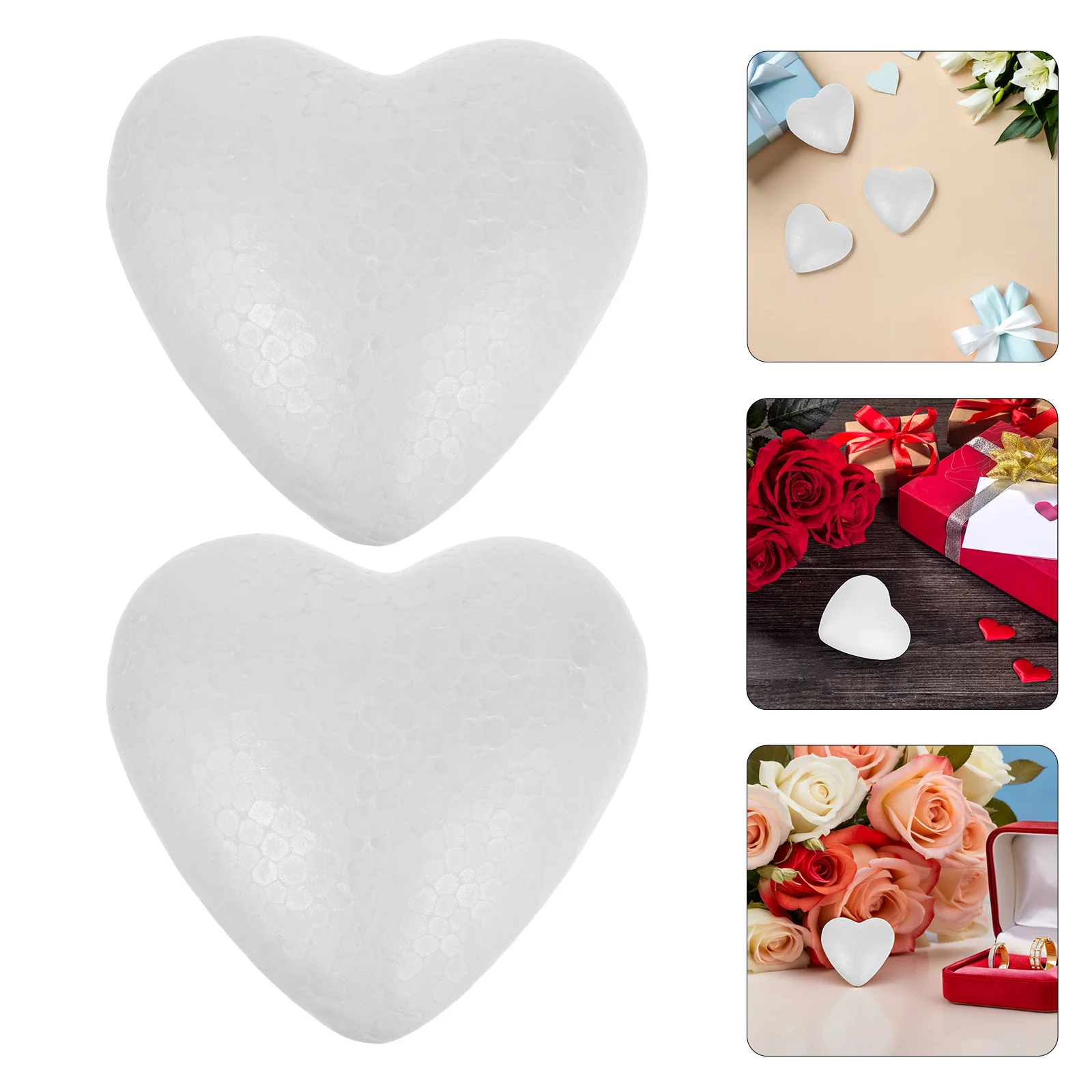

20 Pcs Crafts Valentine Day Decorations Valentine's DIY Foams Balls White Valentines