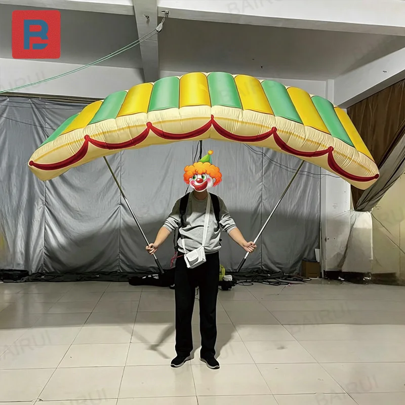 

Inflatable paraglider, with a blower, outdoor parade decoration props for walking