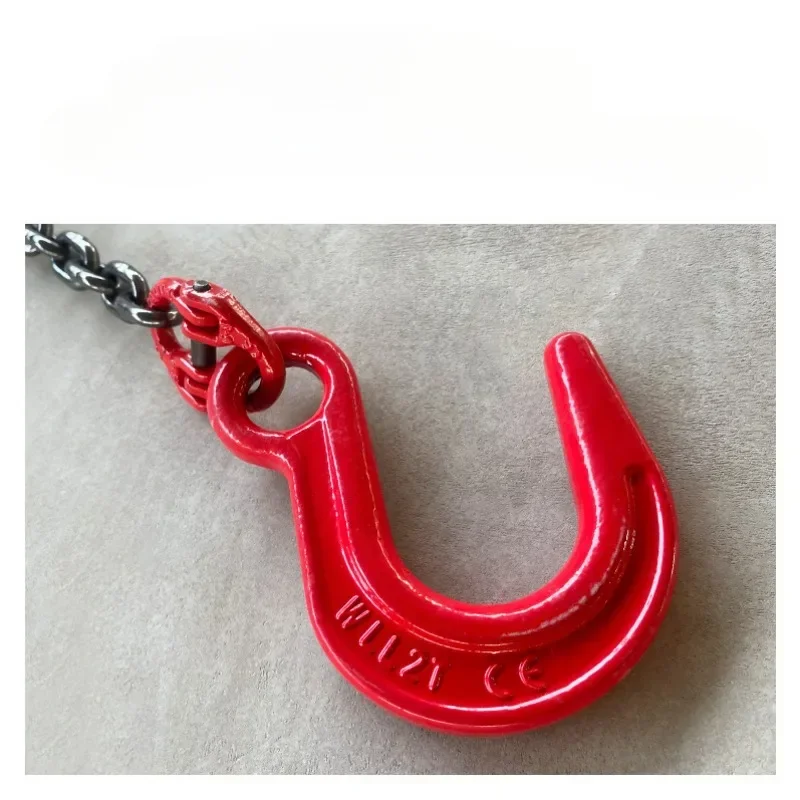 Lifting chain crane hoisting equipment steel chain lifting ring hook hanging hook hoisting rig crane hoisting tool