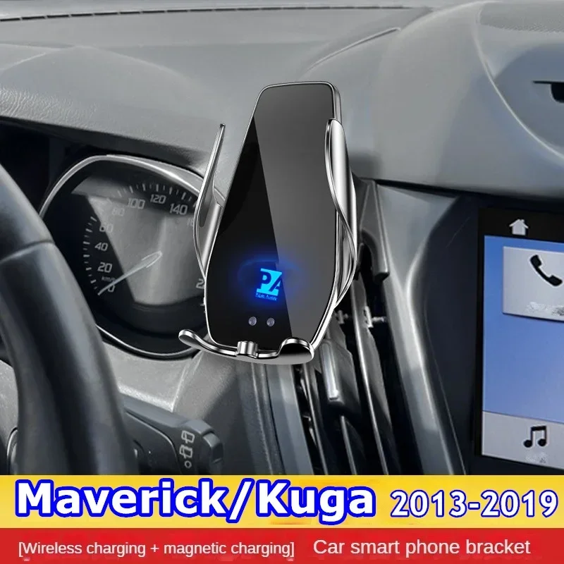 2013-2019 For Ford Maverick Kuga Mobile Phone Holder Wireless Charger Car Mount Navigation Bracket GPS Support