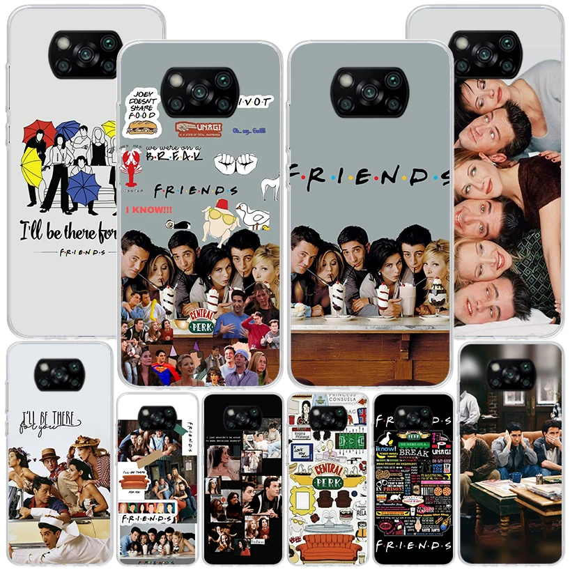 Friends Tv Show Funny Family Phnoe Case for Xiaomi Poco X5 Pro X4 Gt X3 Nfc M5S M4 M3 M2 F3 F2 F1 Mi Note 10 Lite A2 A3 Unique C