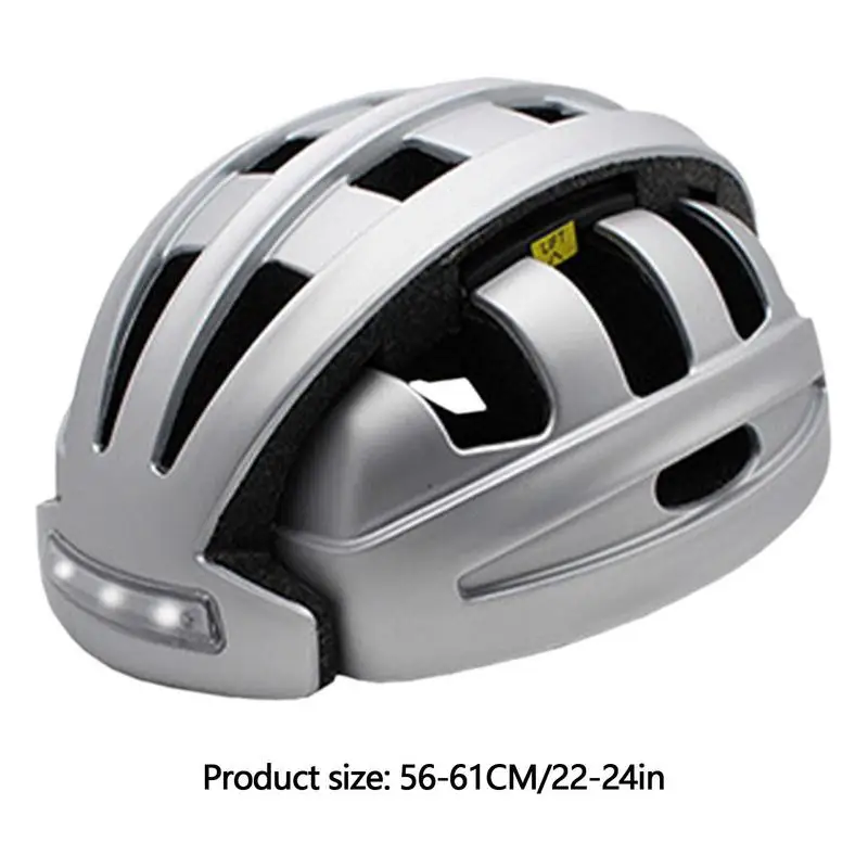 Cycling Helmets Foldable Bicycle/Skateboard Helmets With Headlight For Adults Bike Helmets For Skateboard Scooter Cycling