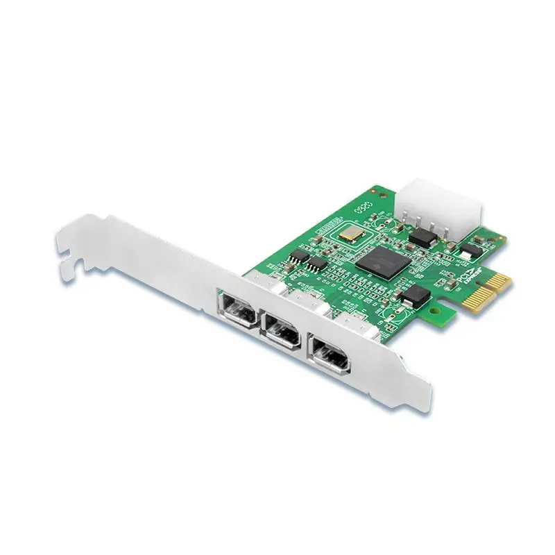 PCIe x1 to 3-Port Firewire 400 Card   1394A USB Card