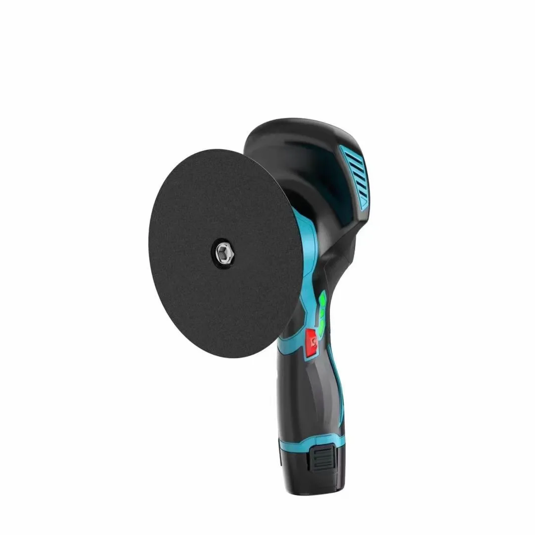 Cordless Car Polisher Waxer Kit 6 Speed Battery Powered Buffer Sander with Wool Wheel Sponge Pads Apron Towel Covers for Auto