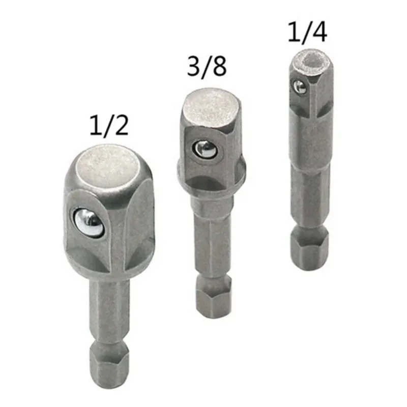 Haste de soquete de cabeça quadrada rotativa, haste pequena 1/4 3/8 1/2, lote de ar, haste de transferência de conexão de soquete elétrico