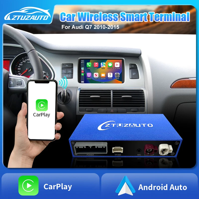 

Беспроводной интерфейс Android Auto для Audi Q7 2010-2015 с поддержкой MMI 3G Mirrorlink Airplay Siri Mirror Link