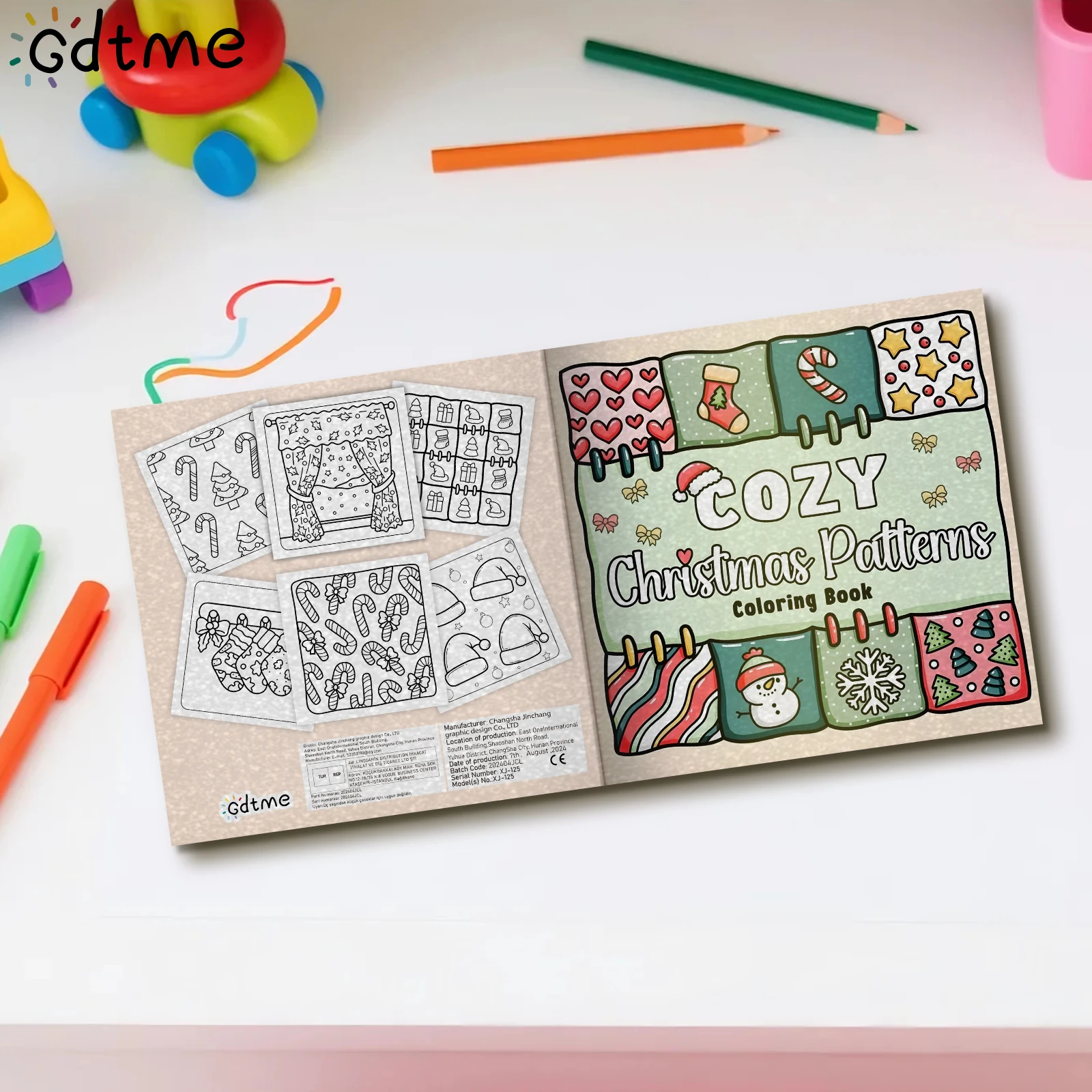 COZY Christmas Patterns Coloring Book For Adults And Teens Feature Christmas Elements To Bring You Warm Moments Christmas Gifts