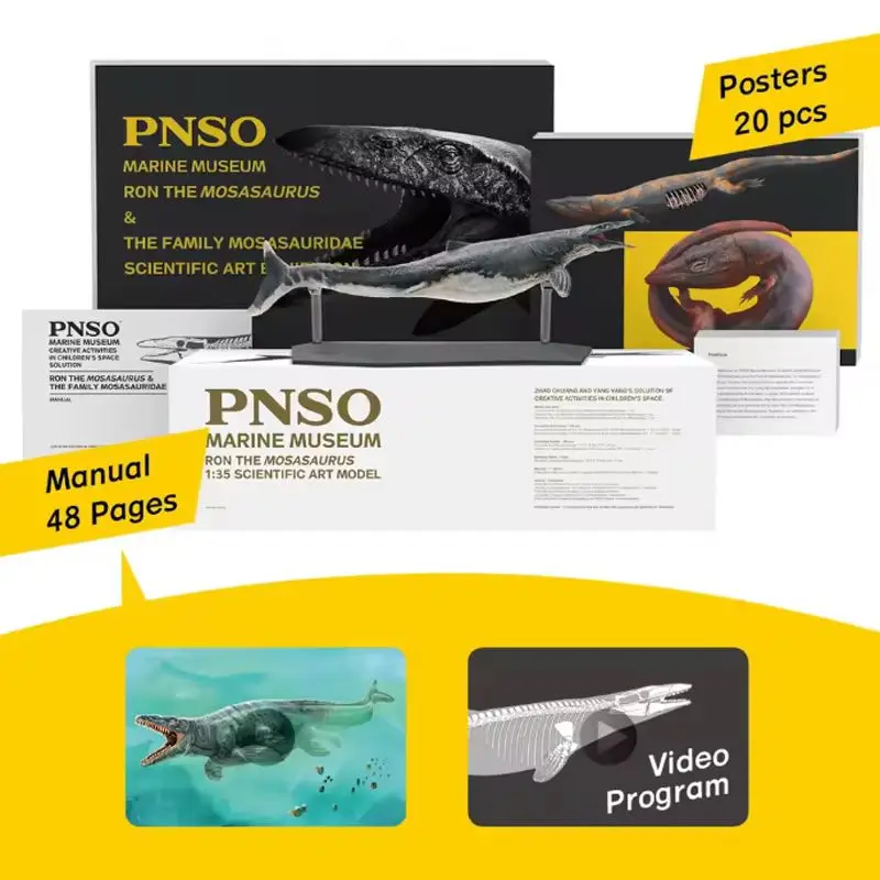 Marine Museum Ocean Overlord 1:35 Science Art Model Mosasaurus Ron Figure Collect Ornaments Festival Gift Birthday Gift