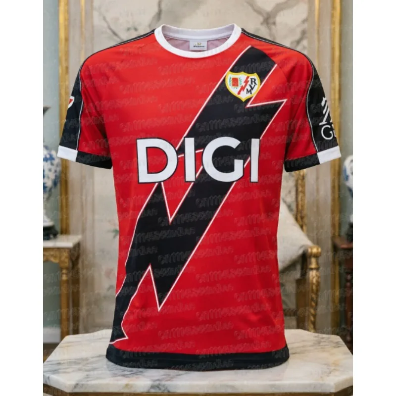 2026 Madrid Vallecano Football Jersey Family Style Summer Sports 3D Printed T-shirt Breathable Quick Drying Family Clothing