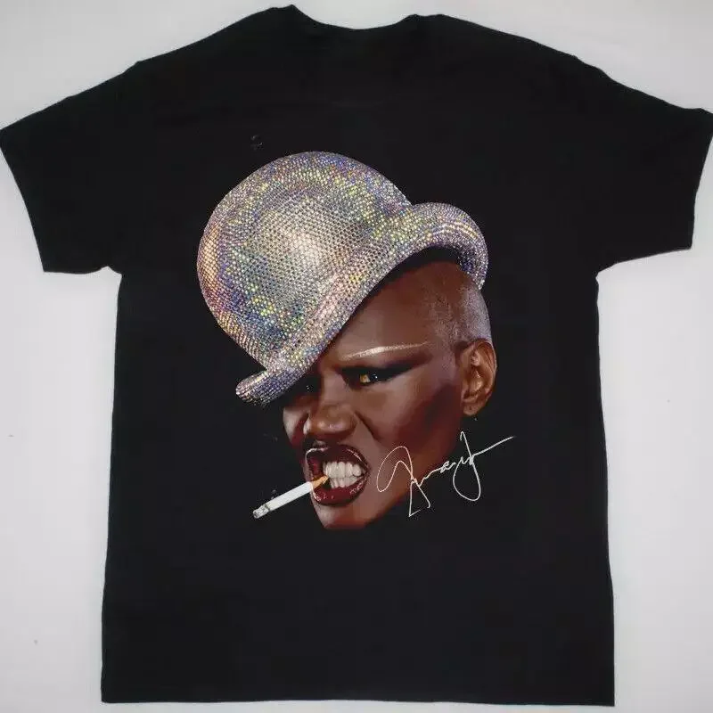 Grace Jones Signature Face For Fan Black All Size T Shirt
