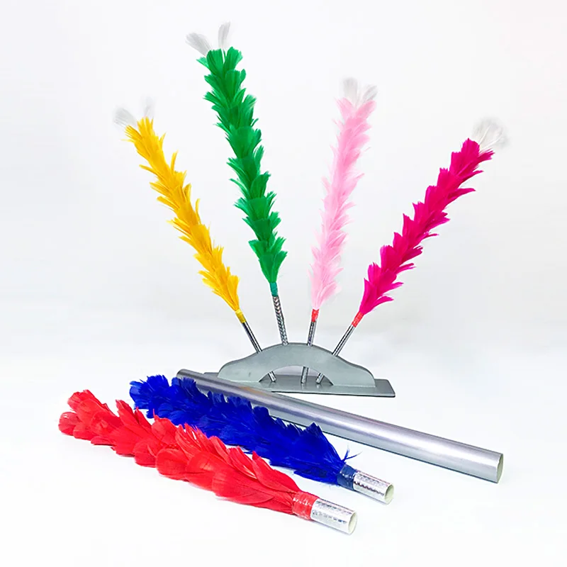 

Color Changing Feather Duster Magic Tricks Wand Appearing Color Change Flower Stage Magia Wand Magie Illusion Gimmick Props