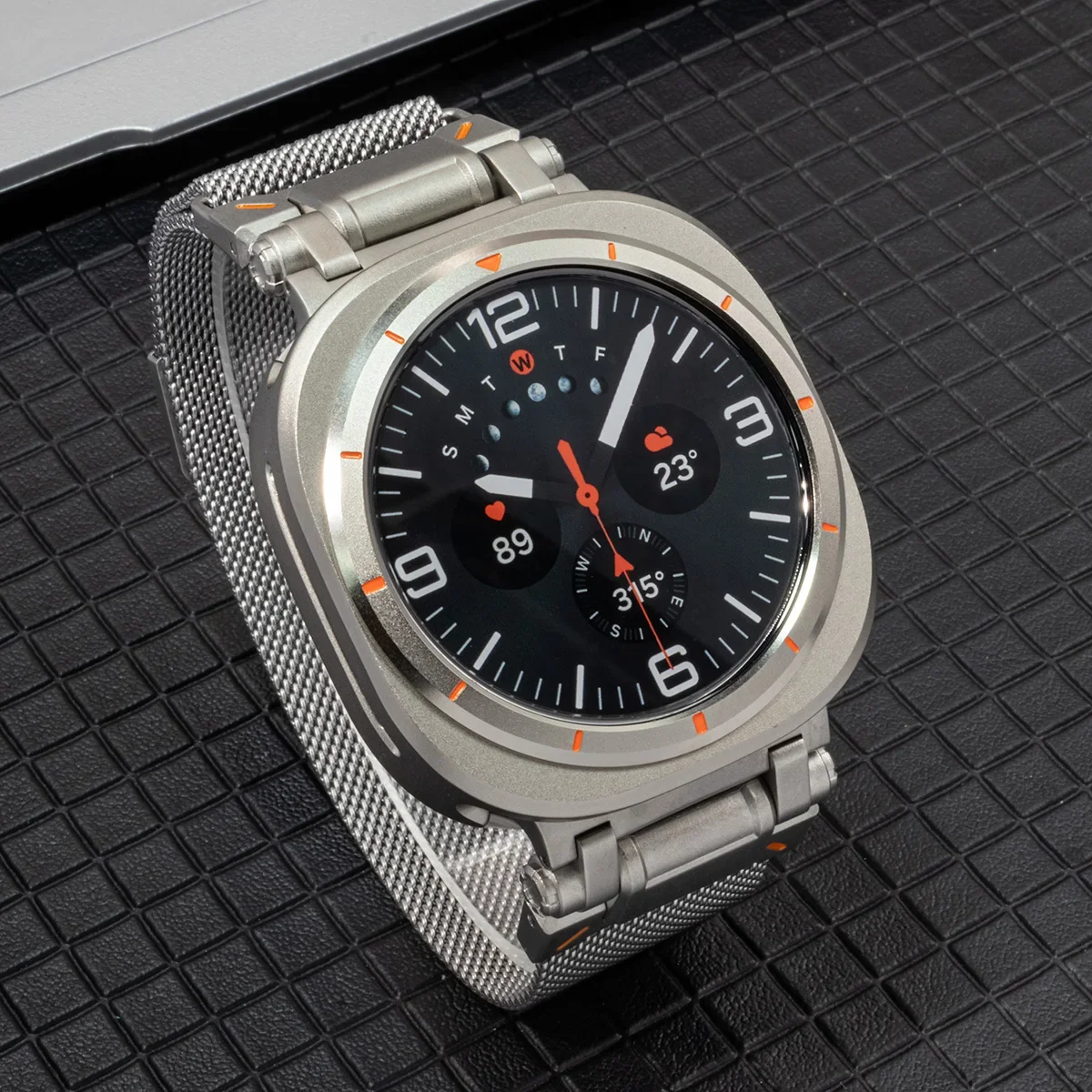 Pop Metal Case+strap For Samsung Galaxy Watch Ultra 47mm Milanese Loop Magnetic Wristband For Galaxy Watch 7 Ultra Alloy Case Co