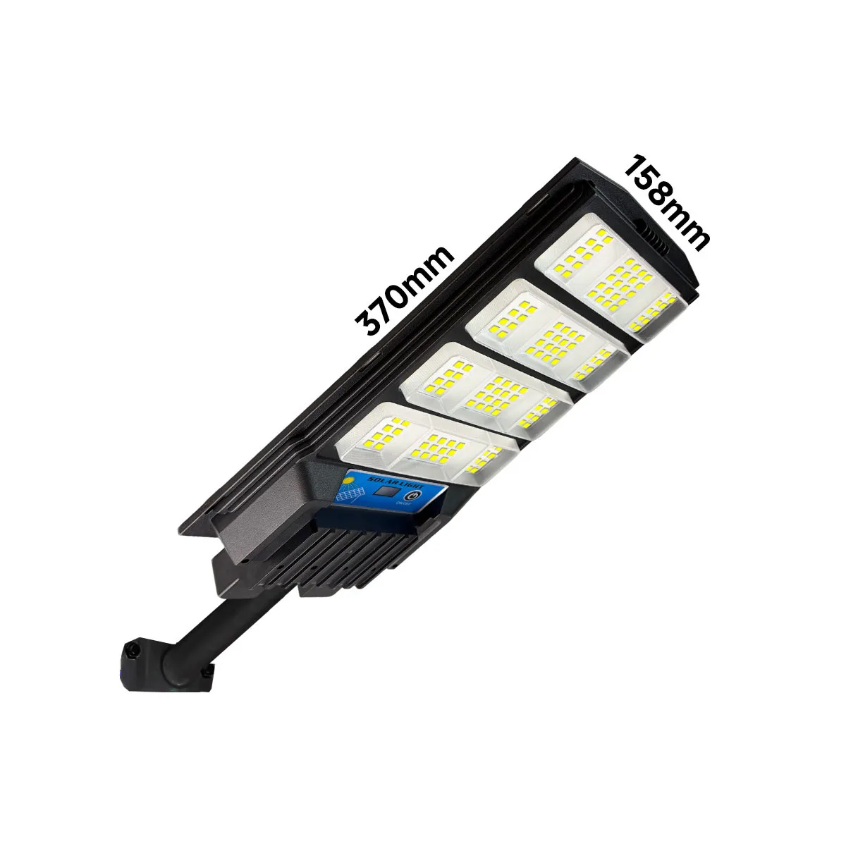 Solar Street Light All-in-One Outdoor LED Solar Lamp, Smart Light Control Motion Sensor Auto On Night, Remote Timing Waterproof