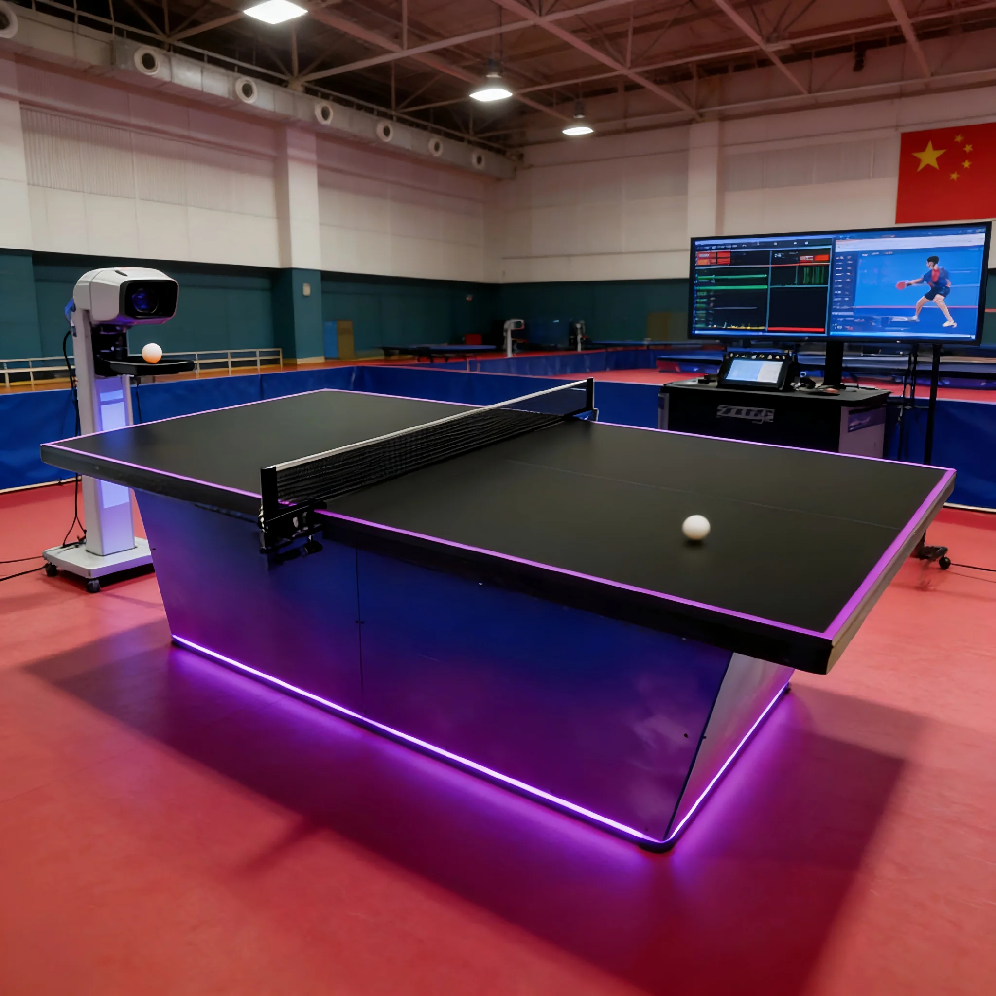 Multi-Scene Indoor Outdoor Table Tennis Table Tennis Table for Park Home Dual-Use Leisure Competitive Play