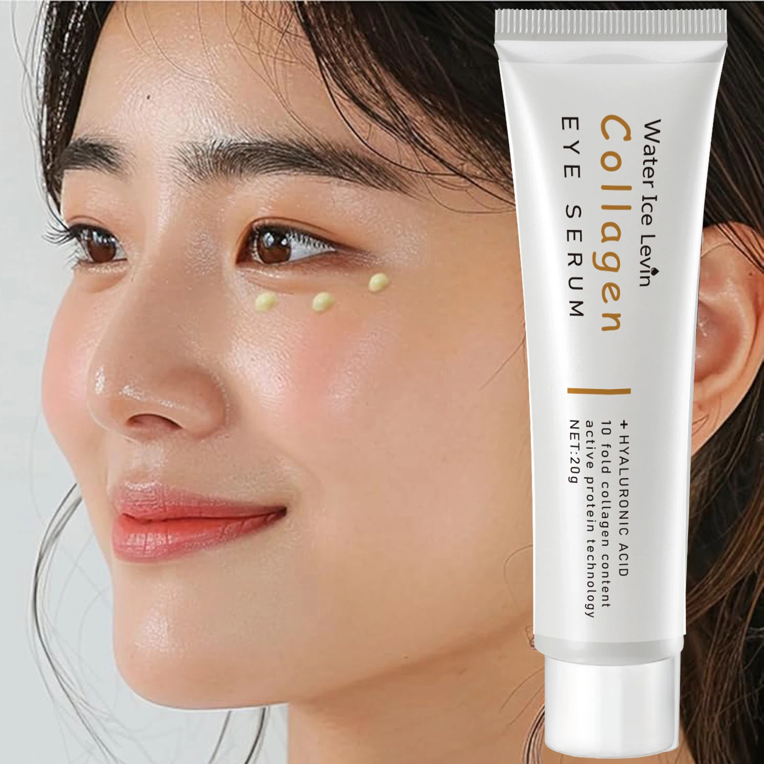 Collagen Eye Cream, Deeply Moisturizing, Tightens Skin, Reduces Dark Circles, Lifts and Smoothes Skin, Suitable for All Skin Types