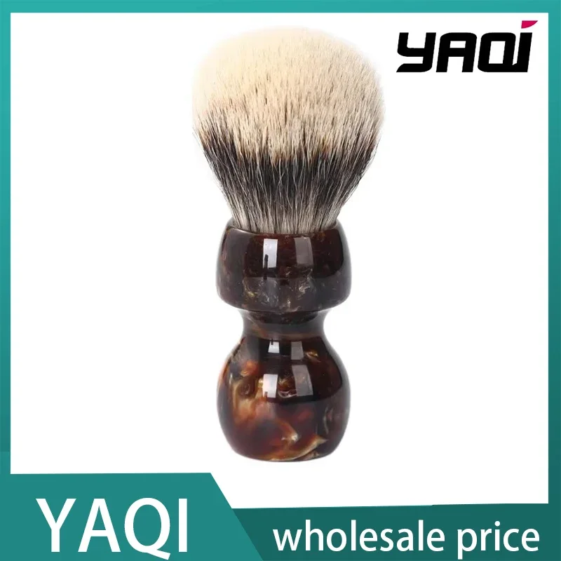 brosses-humides-brosse-de-rasage-humide-yaqi-caramel-26mm-deux-bandes-cheveux-de-blaireau-hommes-produits-de-rasage