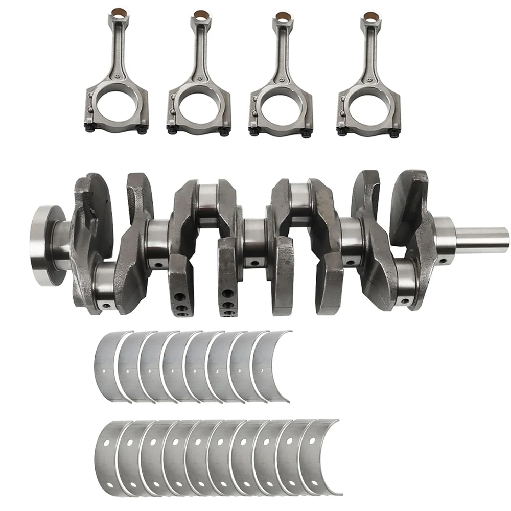 Engine Crankshaft Con Rods Bearings Set Fit 2.4 L L4 GAS G4KJ For 10-20 Hyundai Tucson Sonata Santa Fe Sport Kia Sorento 2.4L