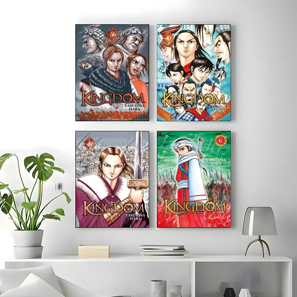 Manga Kingdom Poster Self-adhesive Art Waterproof Paper Sticker Coffee House Bar Room Wall Decor
