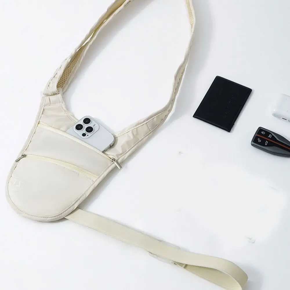 

Anti-theft Sports Waist Bag Big Capacity Waterproof Run Waist Pouch Lightweight Adjustable Strap Invisible Belt Bag Gym