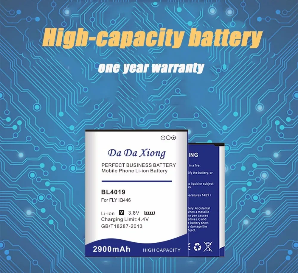 DaDaXiong High Capacity 2900mAh BL4019 Li-ion For FLY IQ446 Mobile Phone Battery