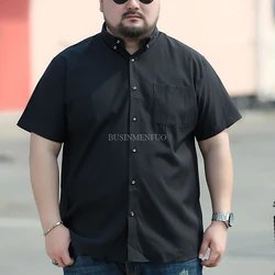 8xl 9xl camisas 10xl 7xl plus size grande maior 5xl 6xl manga curta verão camisa de negócios 160kg