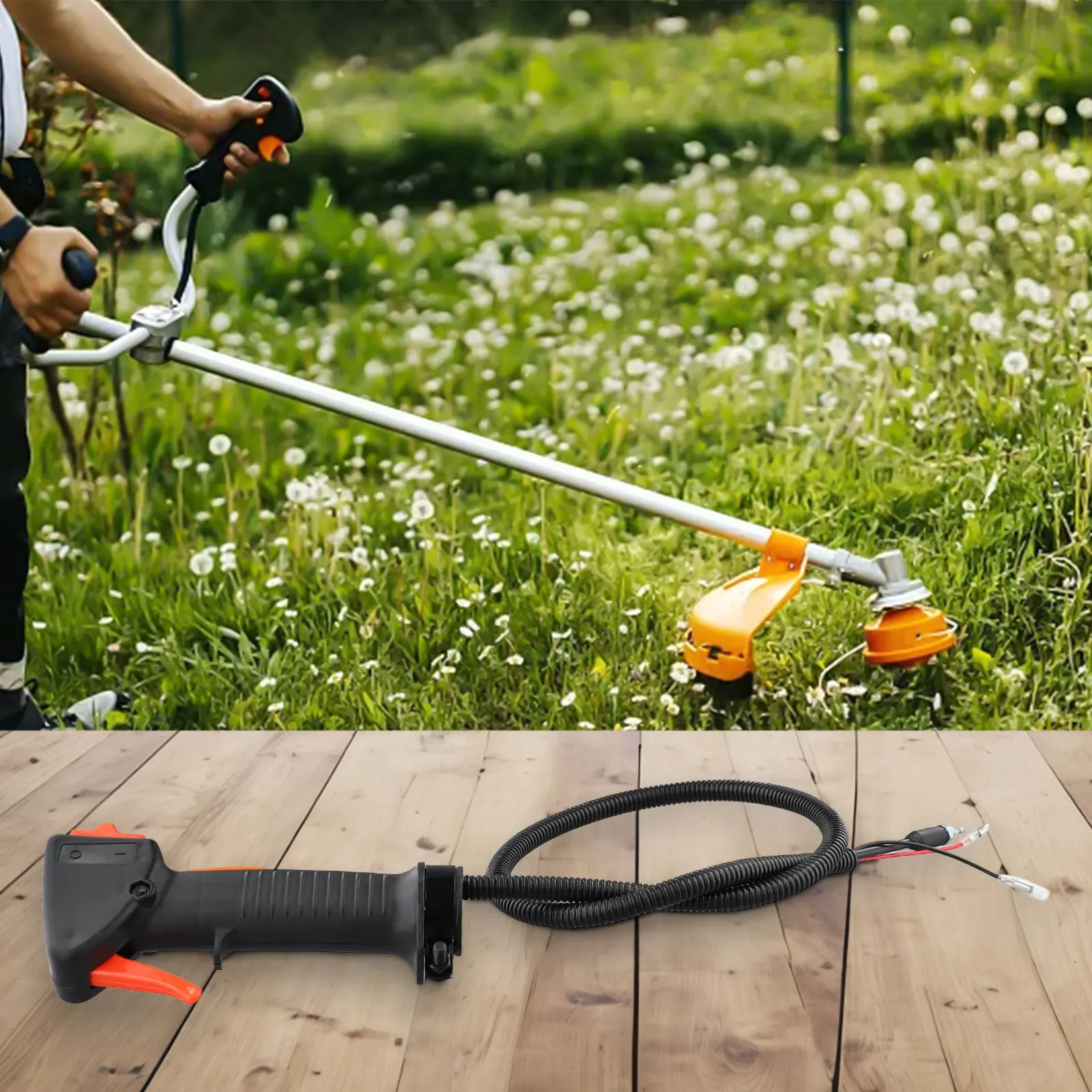 Brushcutter Parts Throttle Grip Accessories Easy Installation Repair Replacement Spare High Quality Long Lasting