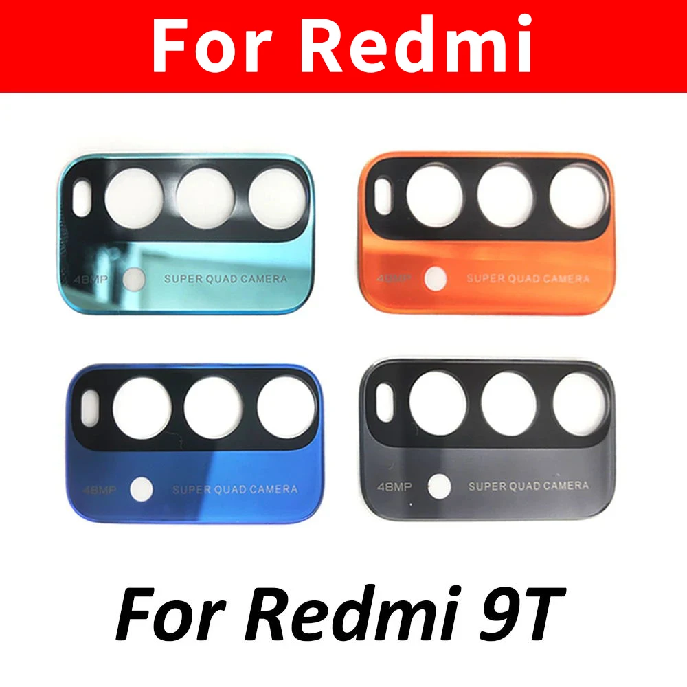2Pcs/Lot, Camera Glass Lens Back Rear Camera Glass Lens For Xiaomi Redmi 9T Redmi9T With Glue Repair Parts