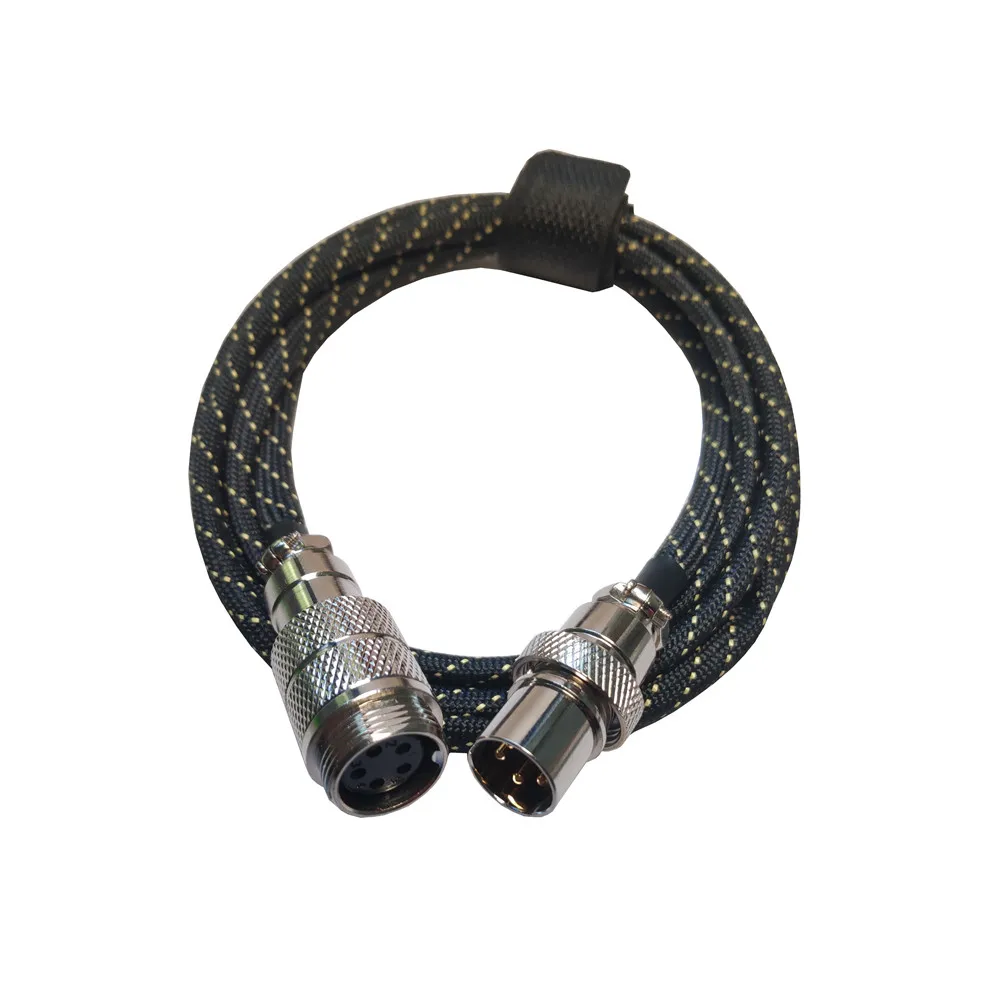 1.2m Universal 5 Pin DEN Plug Heating Coil Adaptor Extension Cable for Double Button Electric Digital PID Controller