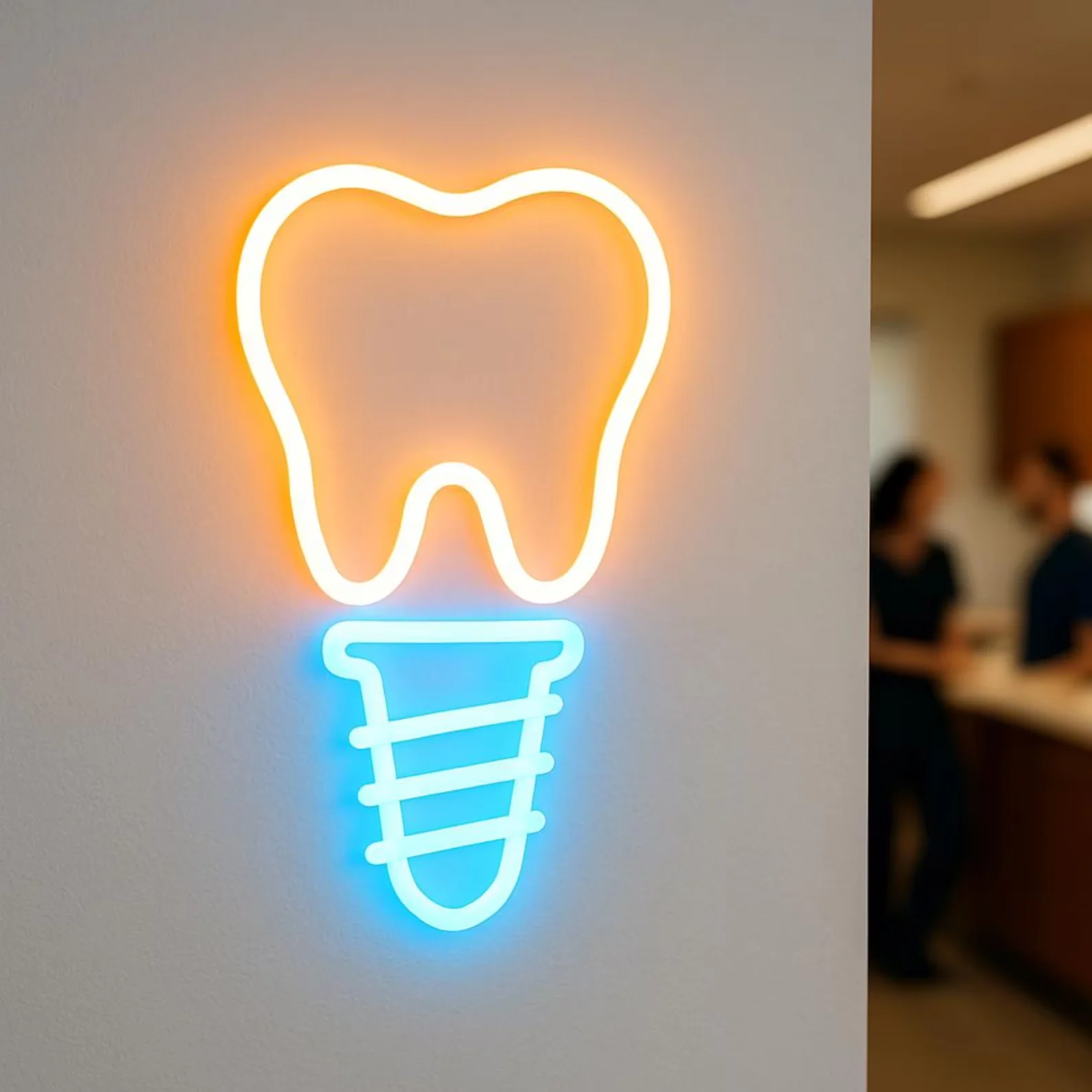 enseigne-neon-d'implantologie-enseigne-neon-de-dentisterie-enseigne-led-d'implantologie-idee-cadeau-pour-dentiste-enseigne-neon-decorative-pour-implantologie-et-dents-saines