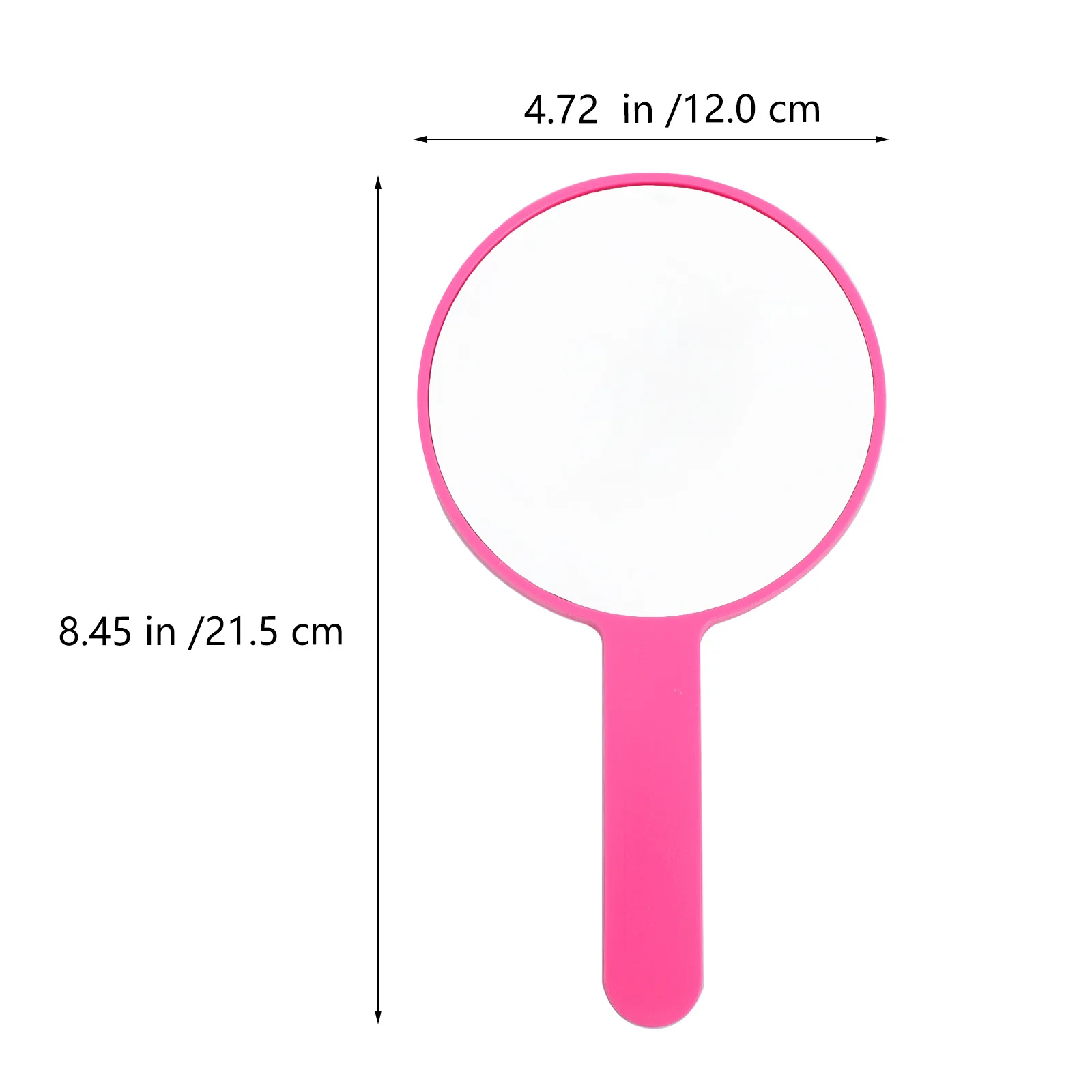 10 stuks draagbare ronde spiegels draagbare make-up compacte spiegel reizen enkelzijdige make-upspiegel handvat lichtgewicht gemakkelijk